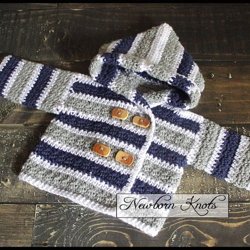 Crochet Baby Cardigan Pattern Jasper Nights Baby Sweater - Etsy