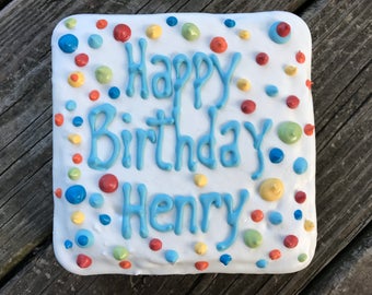 dog Birthday Cake//Homemade Gourmet Soft Birthday Cake for Dogs