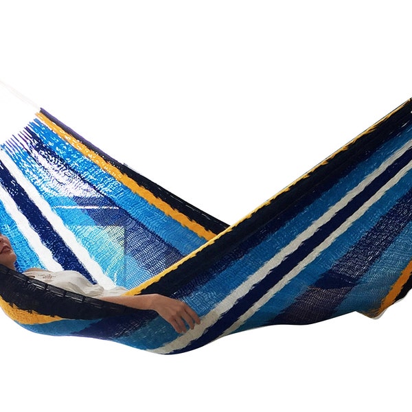 Cancun Hammock Made with Thick Nylon Thread - Traditional Mayan Hammocks