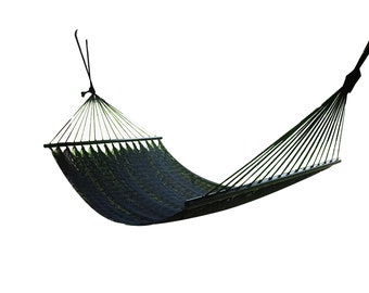 Black Color American Hammock Made with Thick Cotton/Nylon Thread