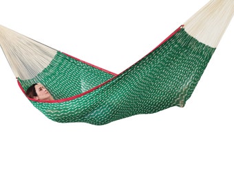 Nopales Hammock Made with Thick Cotton Thread - Traditional Mayan Hammocks