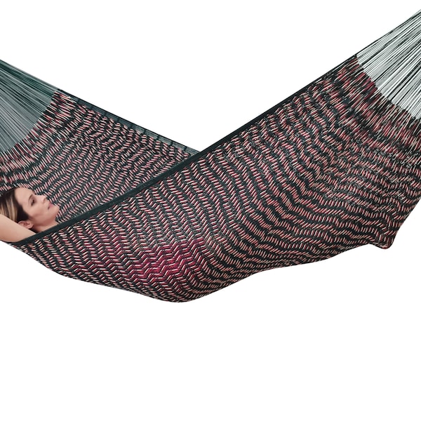 Pancho Villa Hammock (camo) Made with Thick Cotton Thread - Traditional Mayan Hammocks