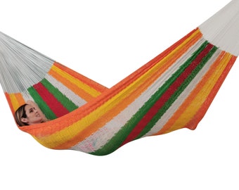 Habanero Hammock Made with Thick Cotton Thread - Traditional Mayan Hammocks