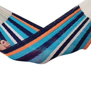 Cancun Hammock Made with Thick Cotton Thread - Traditional Mayan Hammocks