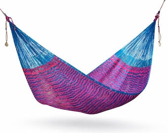 Piñata Hammock Made with Thick Nylon Thread - Traditional Mayan Hammocks *Customs Taxes Included*