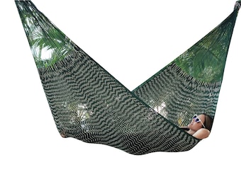 Pancho Villa Hammock (camo) Made with Thick Nylon Thread - Traditional Mayan Hammocks