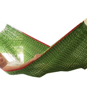 Nopales Hammock Made with Thick Nylon Thread - Traditional Mayan Hammocks