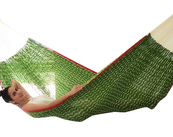 Nopales Hammock Made with Thick Nylon Thread - Traditional Mayan Hammocks