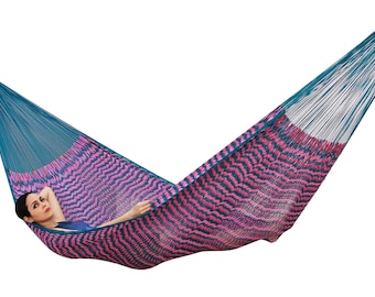 Piñata Hammock Made with Thick Nylon Thread - Traditional Mayan Hammocks