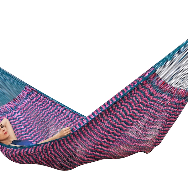 Piñata Hammock Made with Thick Nylon Thread - Traditional Mayan Hammocks