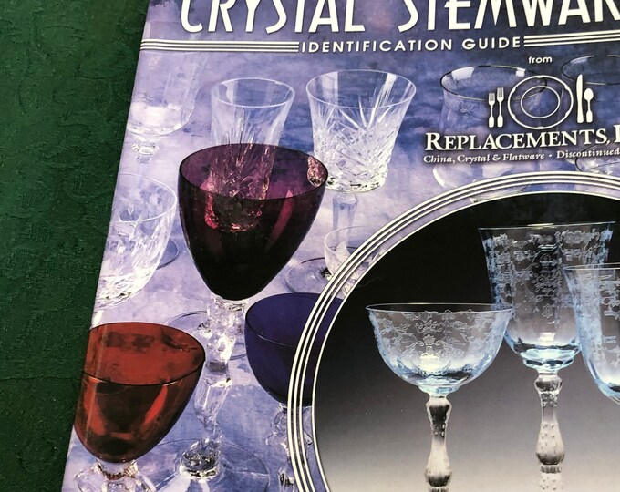Vintage Research Book, Crystal Stemware, Identification Guide