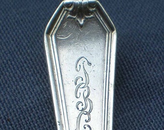 Antique Sterling Silver Spoon, Lady Baltimore Pattern, c1910, Whiting, Monogram TBC, Victorian Silver, Antique Collectible, Antique Gift