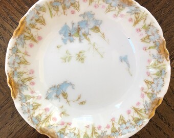 1891 Haviland CFHGDM Yellow Rose Butter Pat Plates
