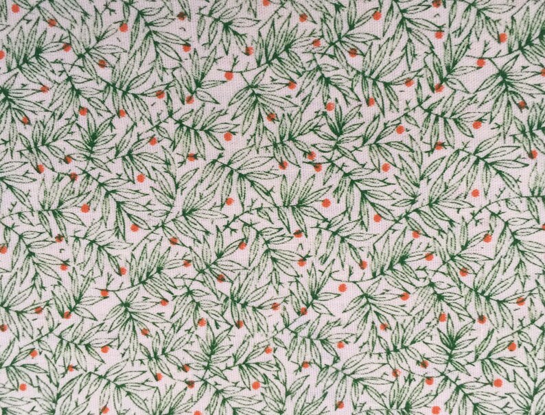 Vintage Fabric, 3 Different Piece Lot, Red and Green, Christmas Colors, Cotton Fabric, Holiday Colors Print Fabric, Quilting, Craft Fabric bild 2