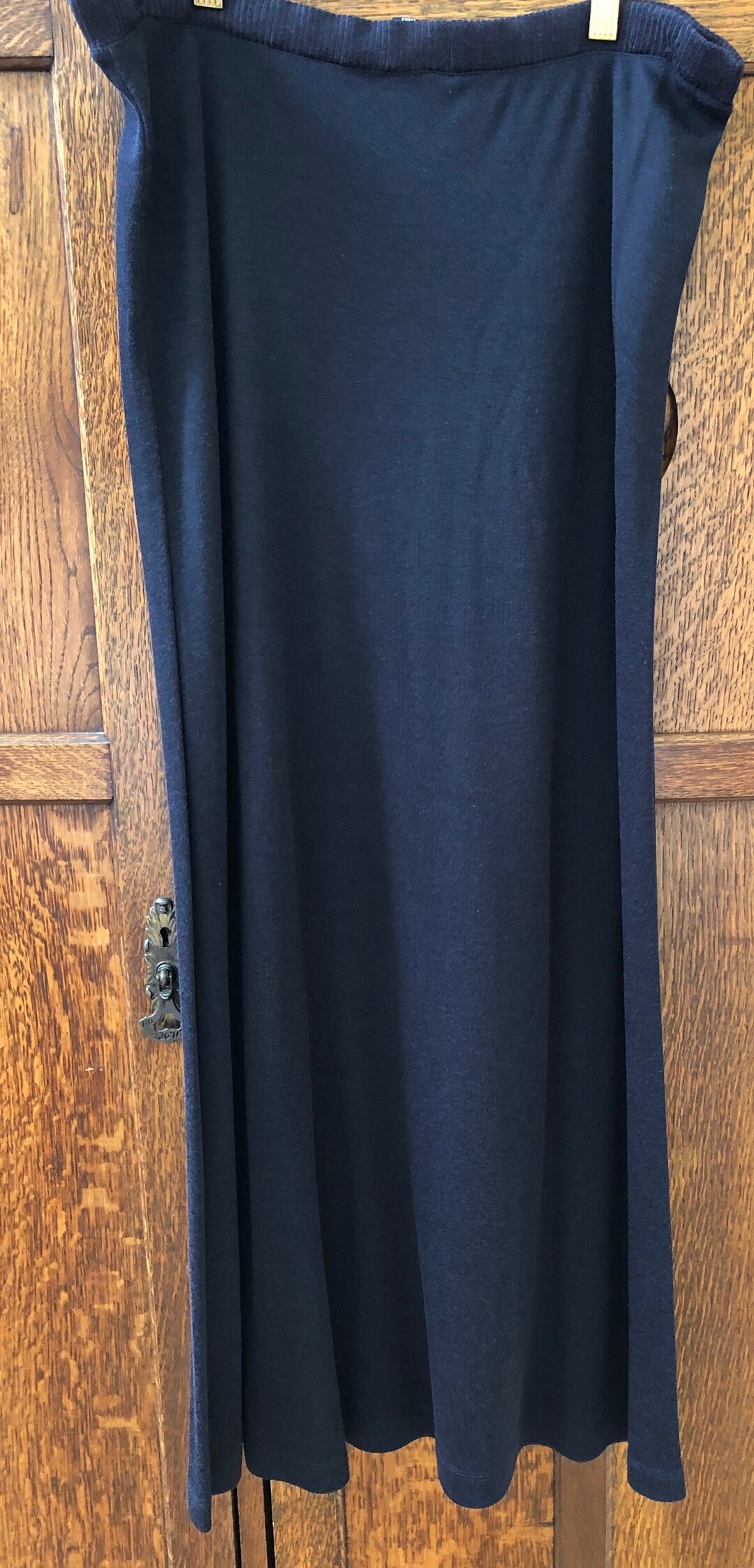 Vintage Long Skirt, Navy Blue Knit, Cutter and Buck, Gift for Her ...
