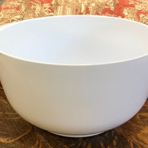 Vintage Rosti Mepal White Mixing Bowl, 4 L, Melamie, Margarethe, Designed By Sigvard Bernadotte, Farmhouse, Cottage Style, Vintage Gift
