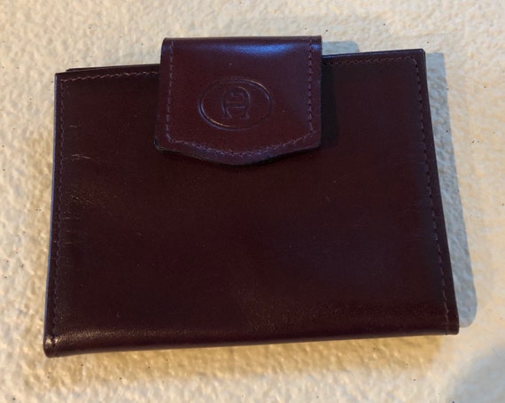 Vintage Brown Leather Card Holder Picture Holder Purse | Etsy
