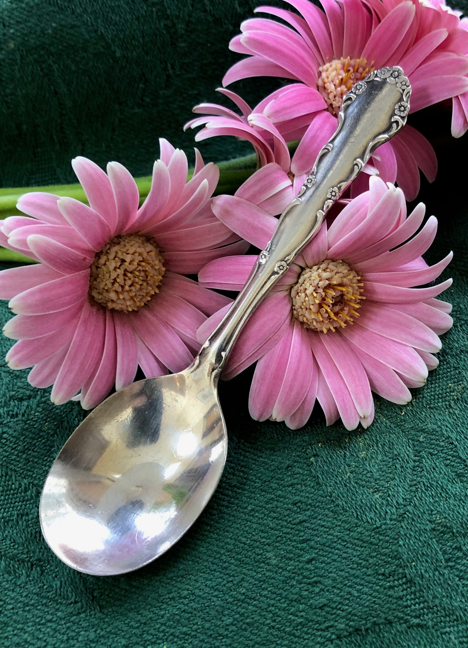 Vintage Silver Baby Spoon and Fork Set Flirtation 1881 Etsy