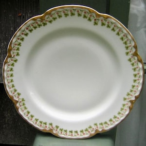 Antique Haviland Limoges Plate, Schleiger 113, Clover, Antique Collectible, Wedding Gift, Limoges Plate, Limoges France, Country Home, Gift