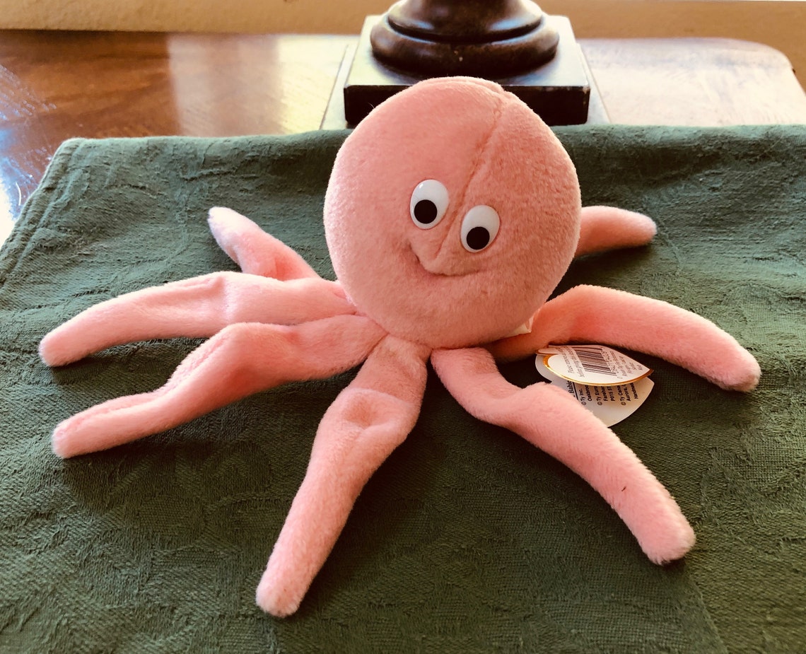 Ty Beanie Babies Inky Octopus Beanie Baby Collectible Etsy