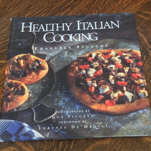 Healthy Italian Cooking, Emanuela Stucchi, Culinary Guide, Food Lover, Vintage CookBook, Home Decor, Italy, Italian Cooking, Healthy Recipes