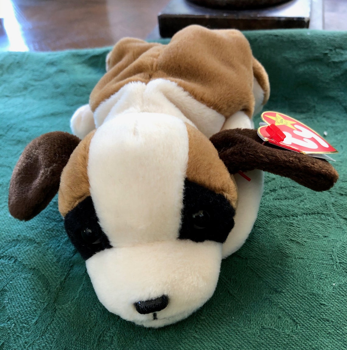 Ty Beanie Babies Bernie Dog St Bernard Collectible Toys Etsy