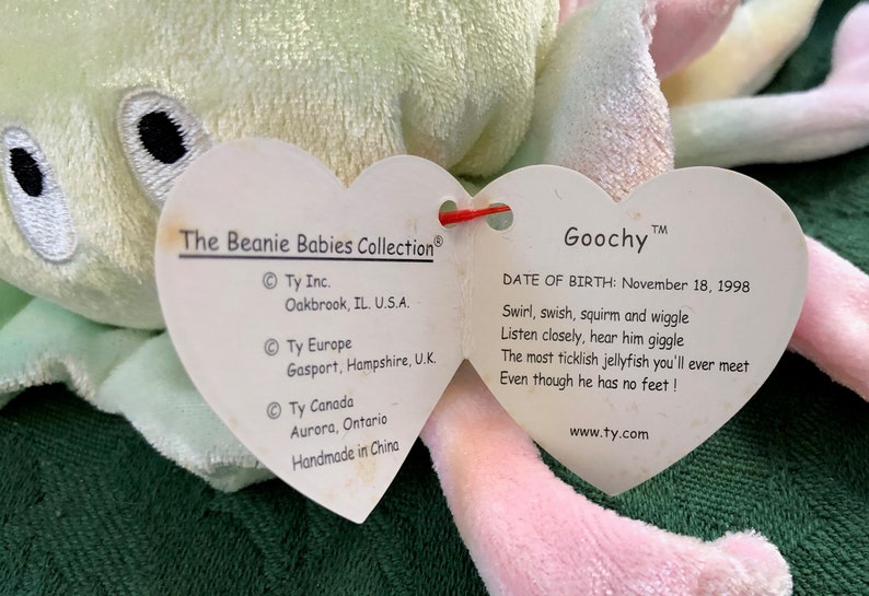 Ty Beanie Babies Goochy Jellyfish Collectible Toys | Etsy