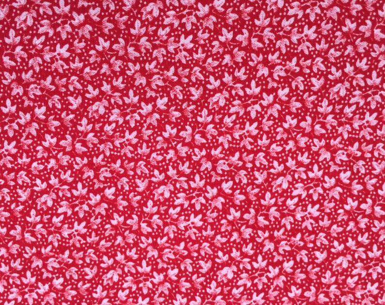 Vintage Fabric, 3 Different Piece Lot, Red and Green, Christmas Colors, Cotton Fabric, Holiday Colors Print Fabric, Quilting, Craft Fabric bild 3