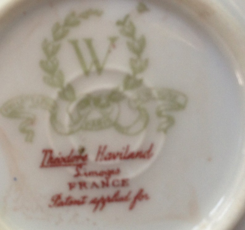 Half Price Haviland Sale Limoges Gold Collectible Antique Gift Antique Haviland Limoges Butter Pat French Country Tea Party Roses