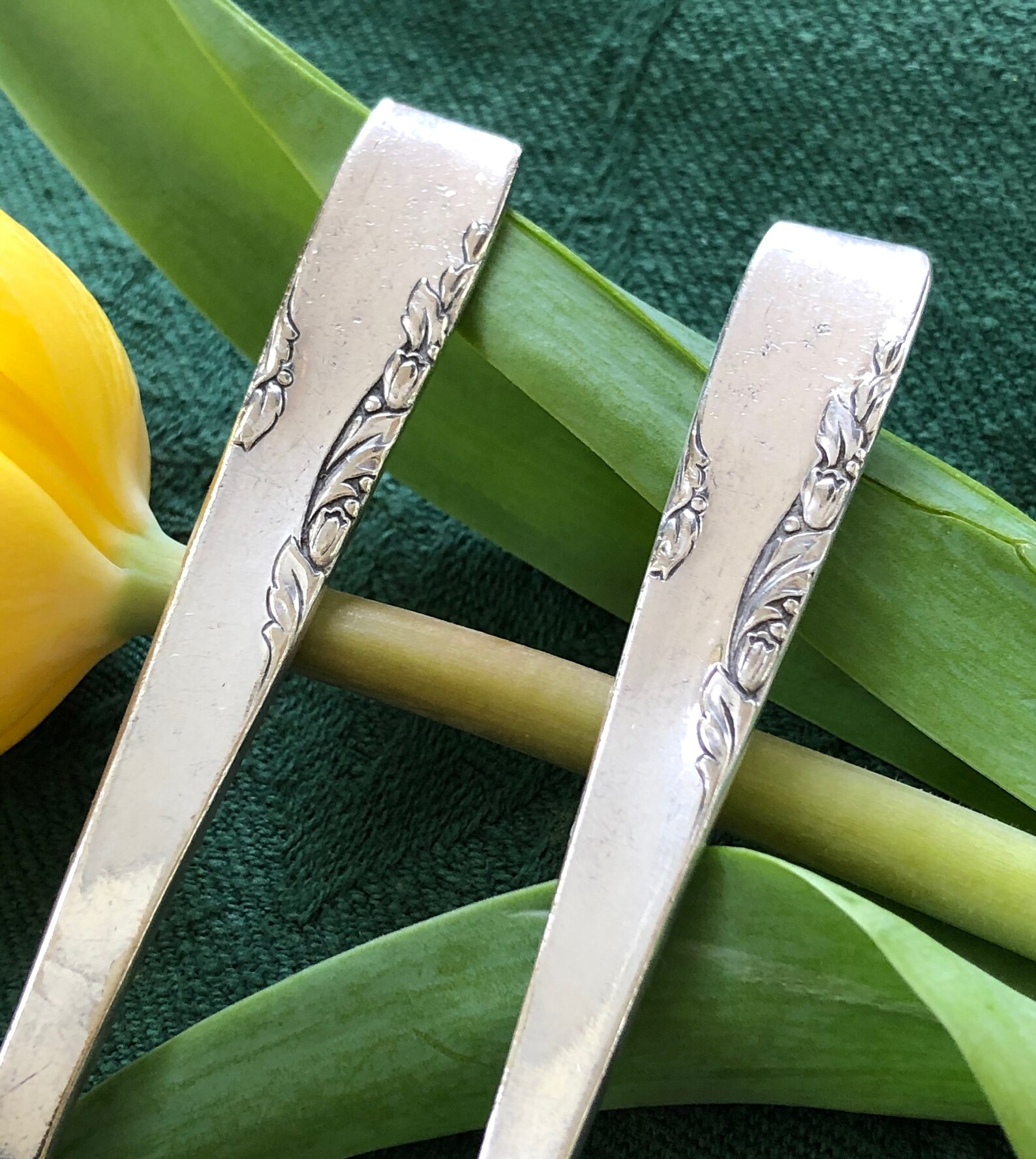 Vintage Silver Baby Spoon and Fork Set Proposal 1881 Rogers Etsy