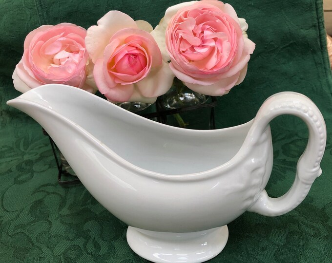 Rare Chain of Tulips Ironstone Gravy Boat, Likely J G Meakin Etsy