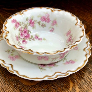 REDUCED Antique *Haviland Limoges Ramekin Set, Schleiger 29, Antique Collectible, Limoges China, Wedding Gift, France, Antique Present, Gift