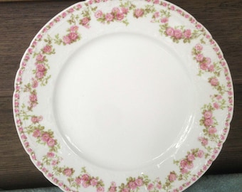Antique *Haviland Limoges Plate, Schleiger 195, Wedding Gift, Limoges France, French Country Decor, Shabby Chic, Romantic Cottage, Farmhouse