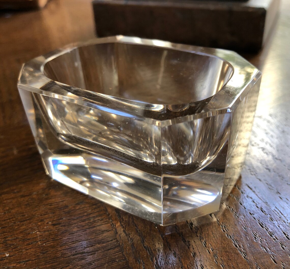 Antique Glass 2 Master Salt Dishes Salt Dips Collectible Etsy
