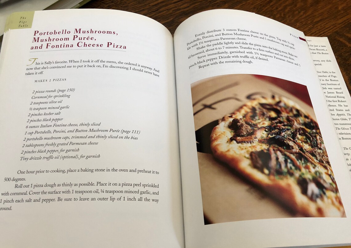 The Figs Table Todd English Sally Sampson Pizzas Pastas Etsy