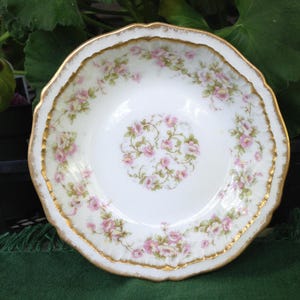 Antique *Haviland Limoges Berry, Sauce Bowl, Schleiger 844, Roses, French Country, Wedding Gift, Tea Party, Limoges France, Collectible,Gift