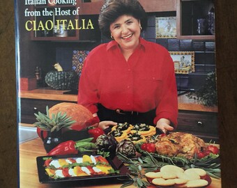 Nella Cucina, Mary Ann Esposito, Ciao Italia, Culinary Guide, Food Lover, Vintage Cook Book, Interior Decor, Italian Food Cookbook, Gift