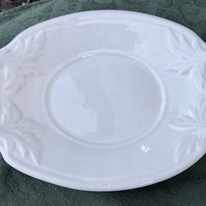 Early English White Ironstone Sauce Tureen Under Plate, Small Platter, Antique Collectible, Interior Decor, Farmhouse, English Country, Gift