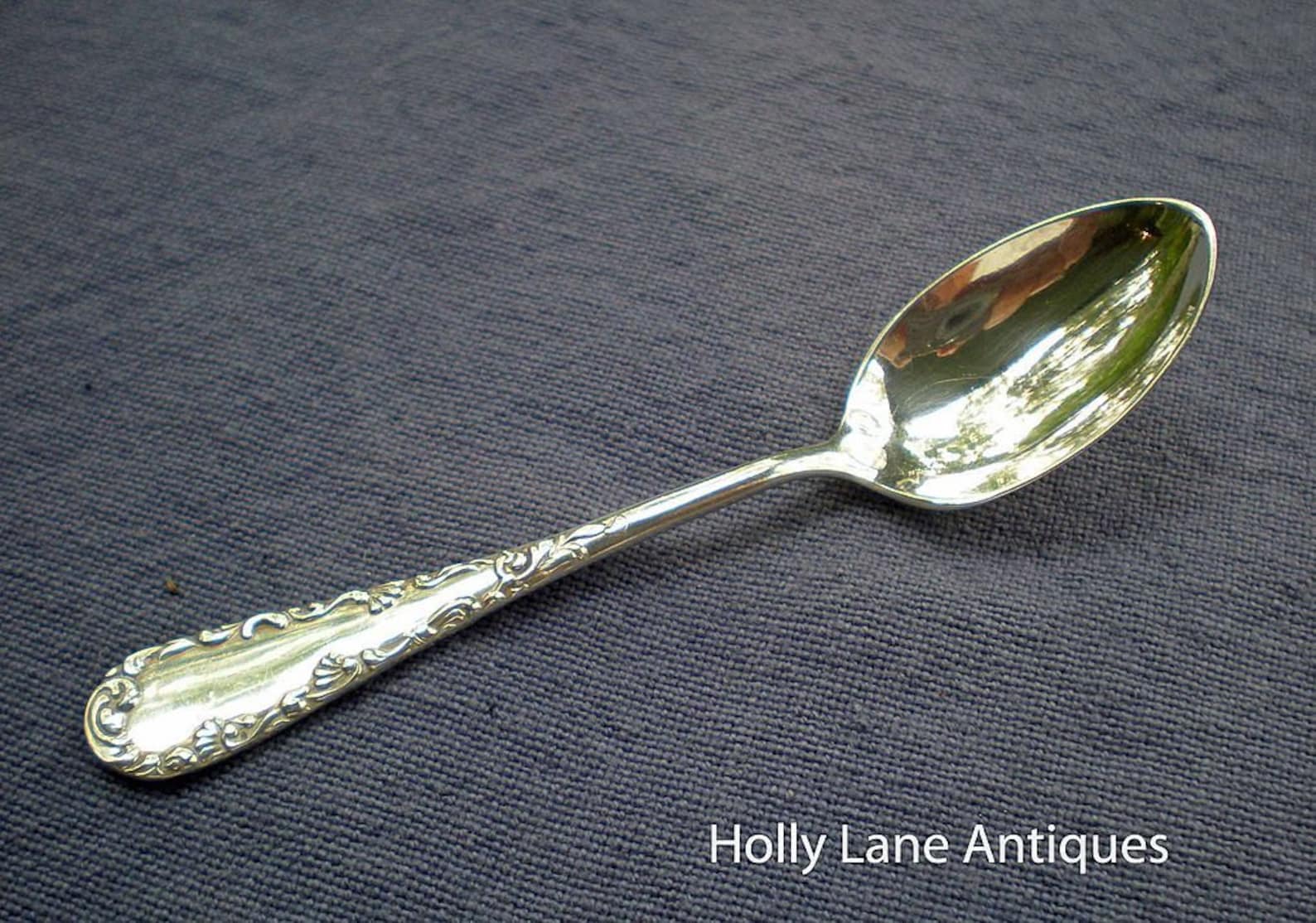 Set of 3 Antique Silver Plated Demi Spoons Victoria Pattern Etsy