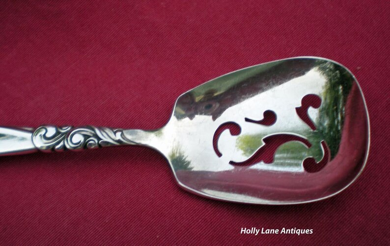 Vintage Silver Reticulated Relish Spoon Community Gift for Etsy