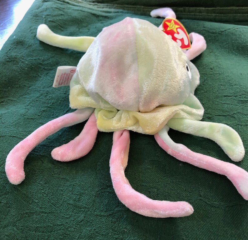 Ty Beanie Babies Goochy Jellyfish Collectible Toys Etsy