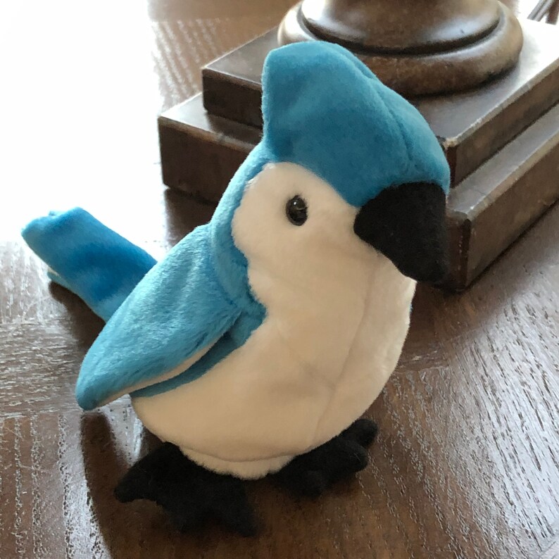 Ty Beanie Babies Rocket Blue Jay Beanie Baby Collectible Etsy