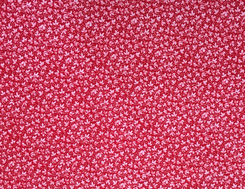 Vintage Fabric, 3 Different Piece Lot, Red and Green, Christmas Colors, Cotton Fabric, Holiday Colors Print Fabric, Quilting, Craft Fabric bild 6