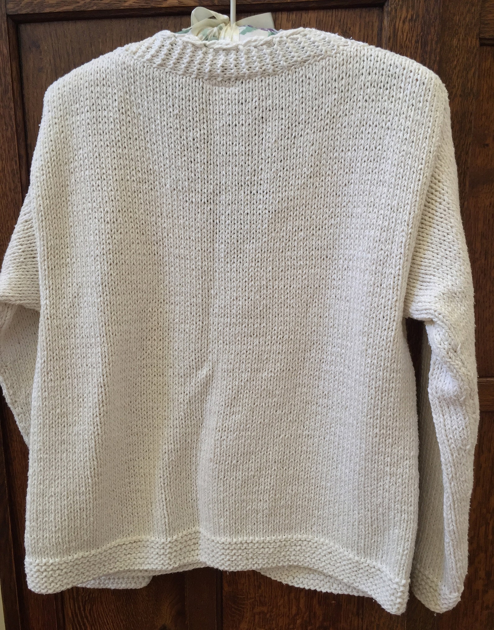 Hand Knits by East Winds Womans White Cardigan Style Sweater - Etsy
