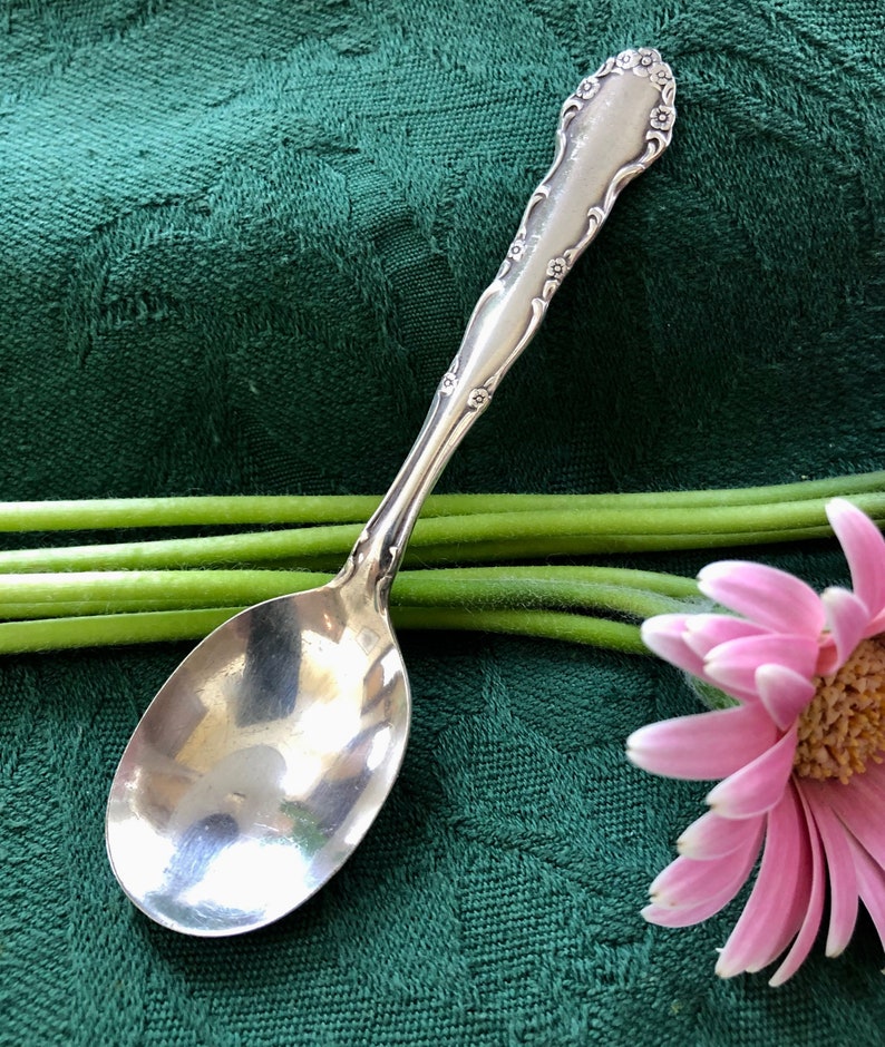 Vintage Silver Baby Spoon and Fork Set Flirtation 1881 Etsy