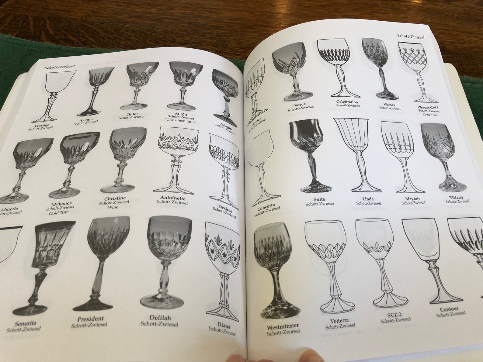 Vintage Research Book Crystal Stemware Identification Guide Etsy
