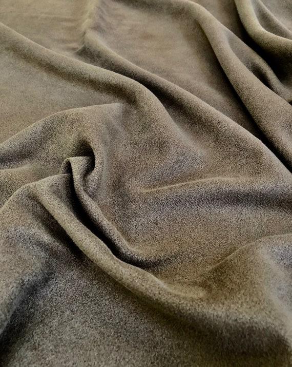 Vintage Fabric, Brown, Suede Type Fabric, Sewing Project, Craft Project, Hand Made Gift, Farmhouse Decor, Country Home, Cottage, Beach House