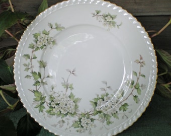 REDUCED Vintage Franconia Dinner Plate, Hawthorn Pattern, Germany, Vintage China, Wedding Gift, Anniversary Present, Garden Party, Gift, R