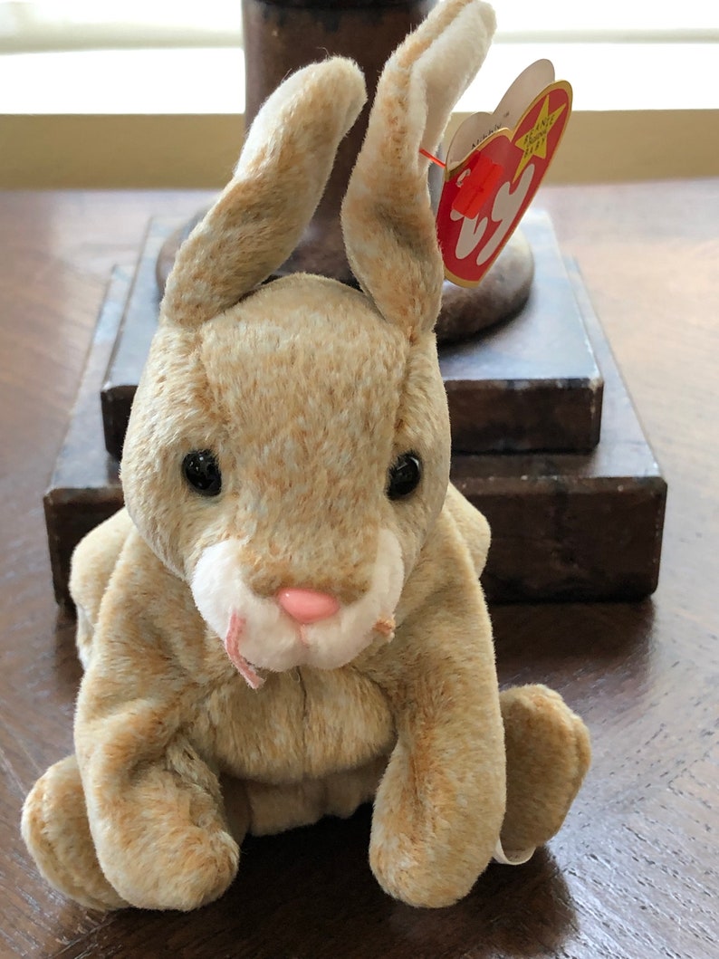 Ty Beanie Babies Bunny Nibbly Brown Rabbit Collectible Etsy