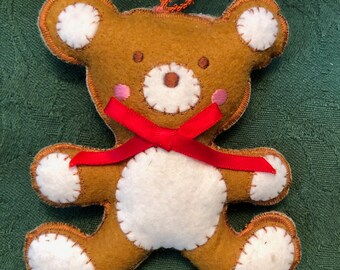 Vintage Christmas, Bear Ornament, Holiday Decorate, Interior Design, Country Home, Shabby Chic, Cottage Christmas, Trim a Tree, Vintage Gift